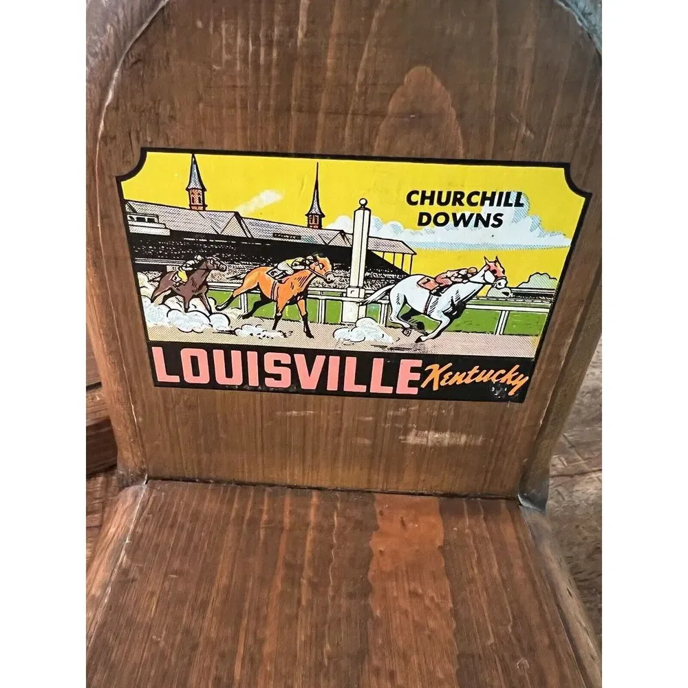 2 Kentucky Derby Churchill Downs Custom Wooden Bookends Louisville KY Robertson